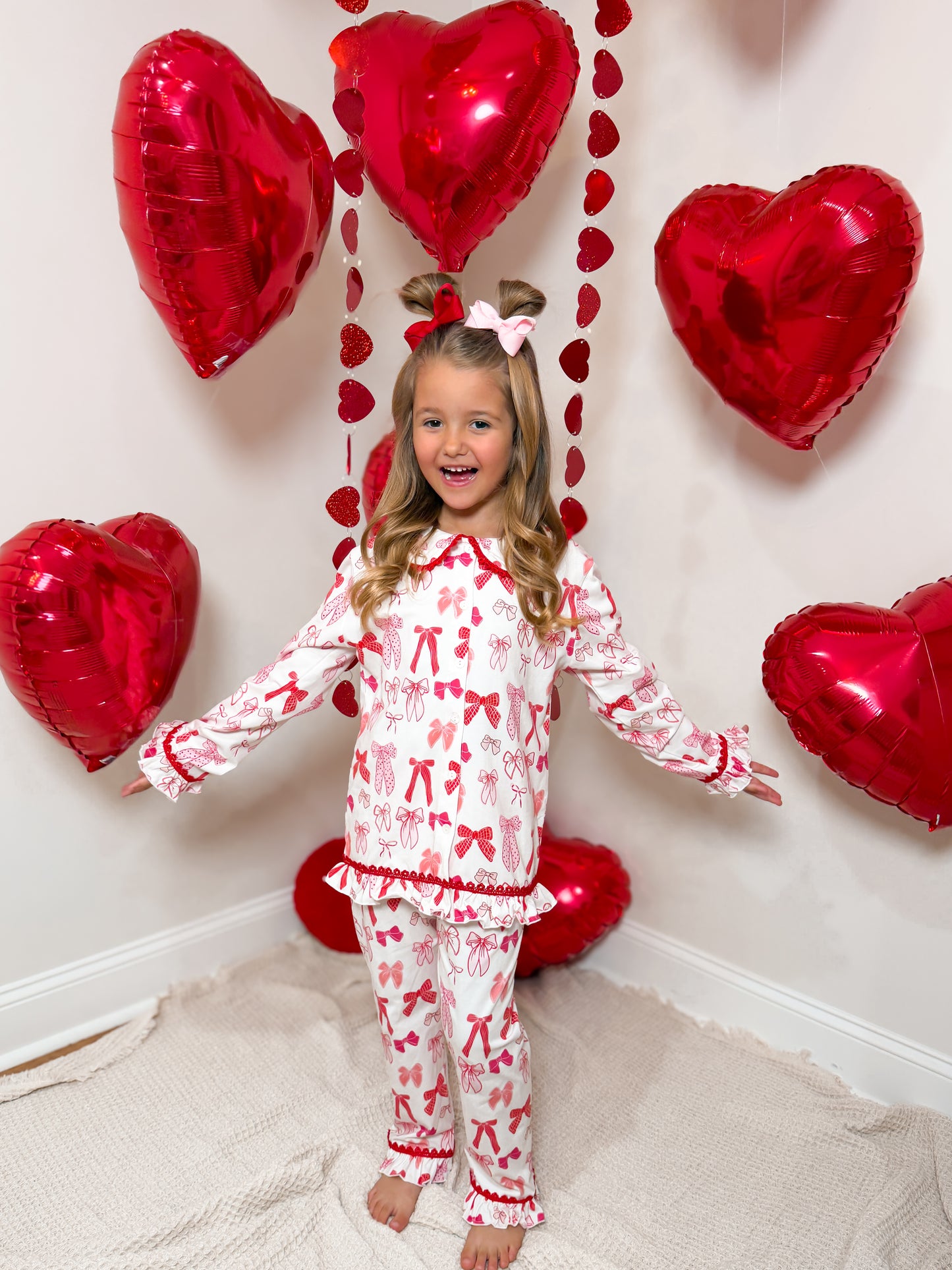 RTS - Tied With Love Girl 2PC Loungewear