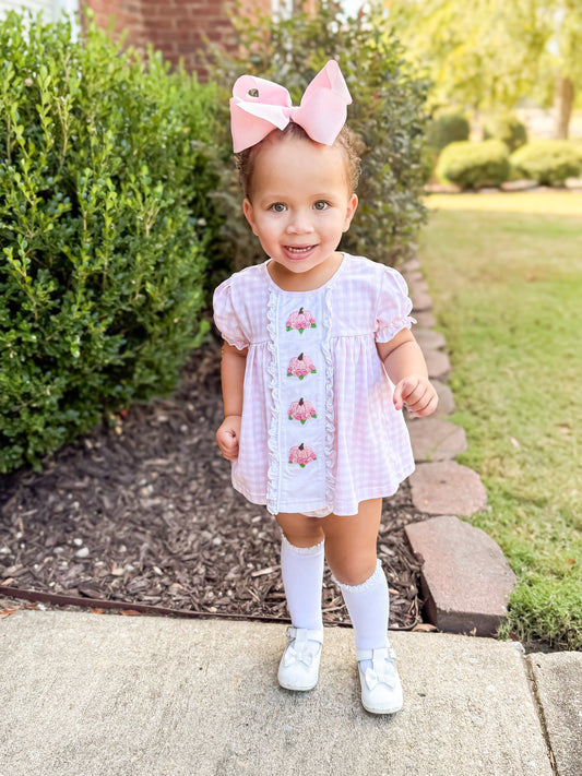RTS - Fall Pt 2 Girls Only - Pink Pumpkins Girl Diaper Set