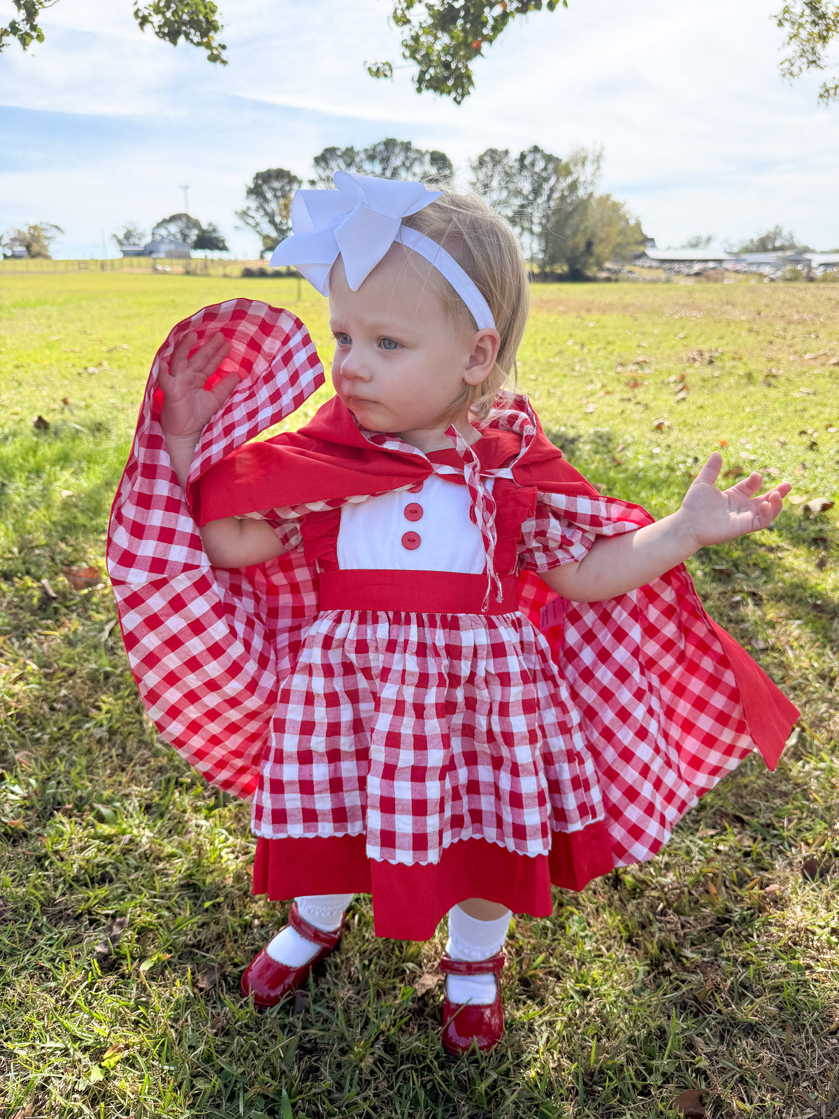 RTS - HALLOWEEN & TURKEYS - HALLOWEEN COSTUMES - Little Red Riding Hood Girl Dress & Cape