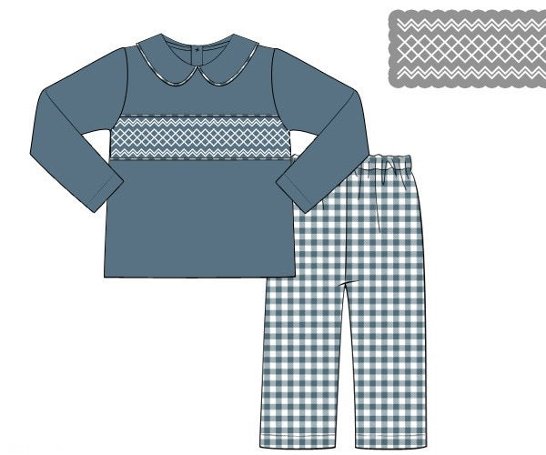 Virginia Blue Boy Pant Set