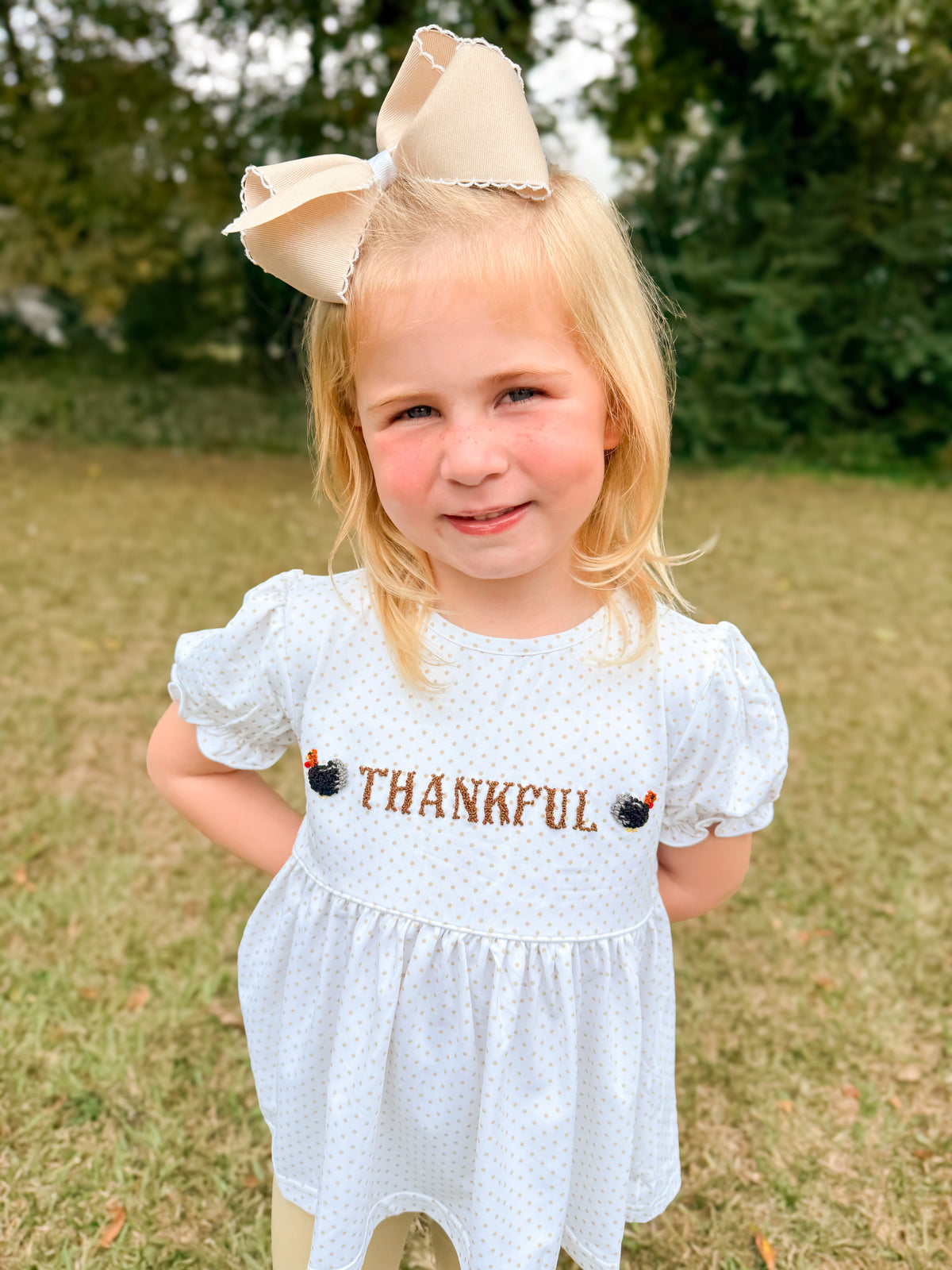 RTS - HALLOWEEN & TURKEYS - SHIRT ONLY - FK Thankful Girl Shirt