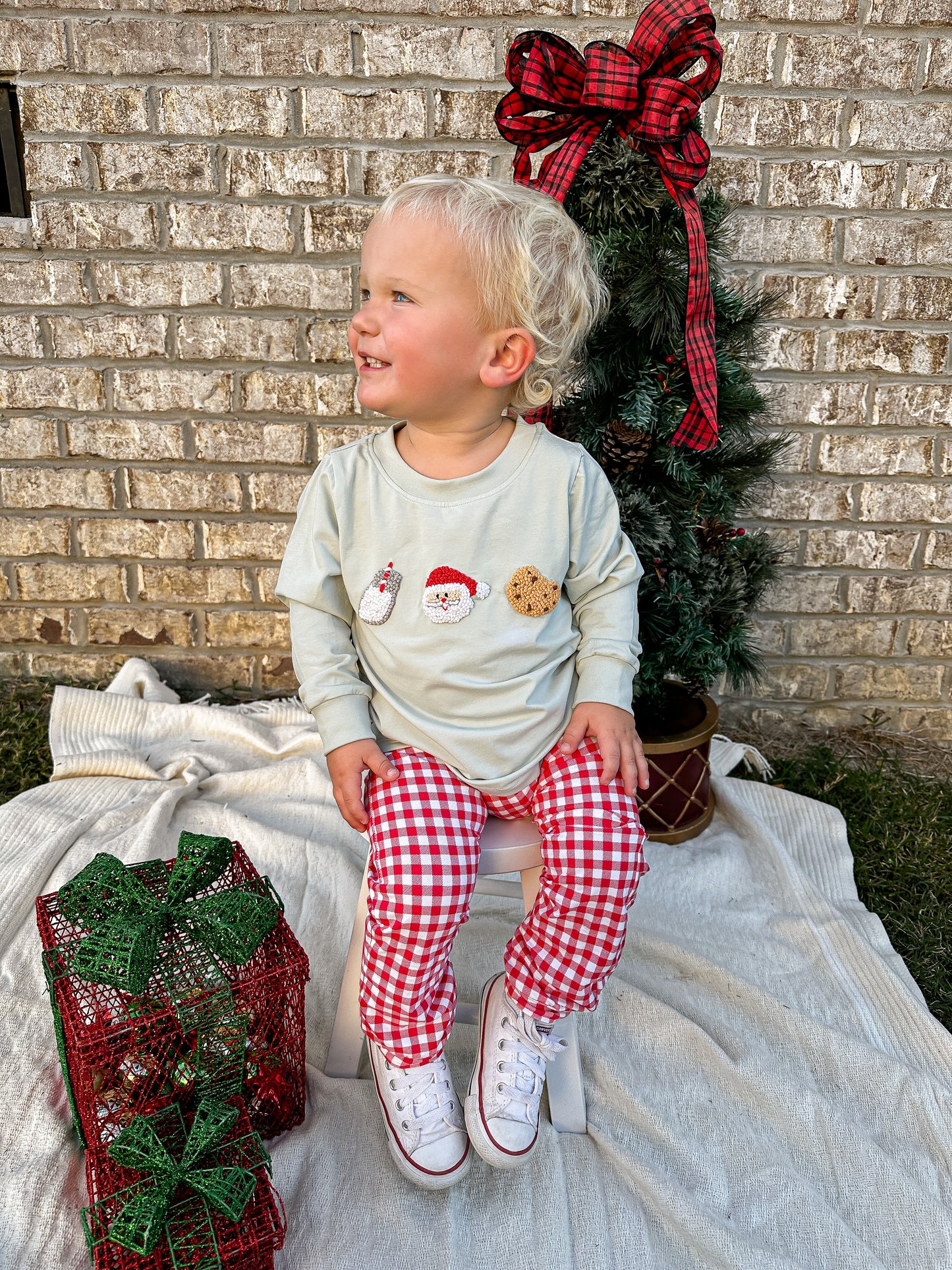 RTS - Santa’s Milk & Cookies Boy Jogger Set