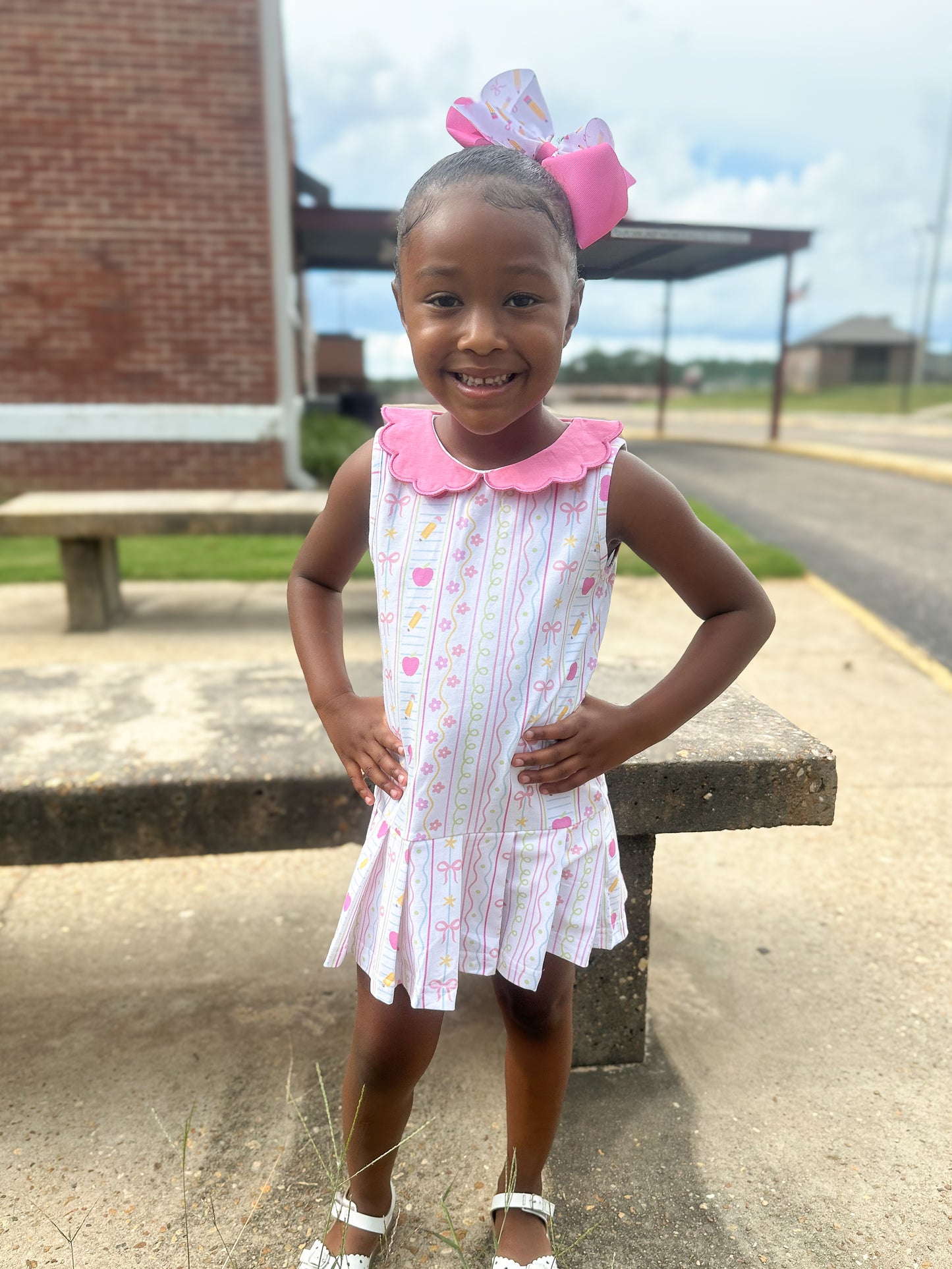 RTS - SUMMER PT 2 - BTS Girl Only - Preppy Pink School Girl Dress