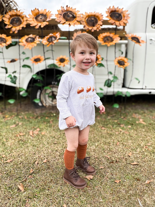RTS - French Knot Sweet Potato Pie Boy Bubble