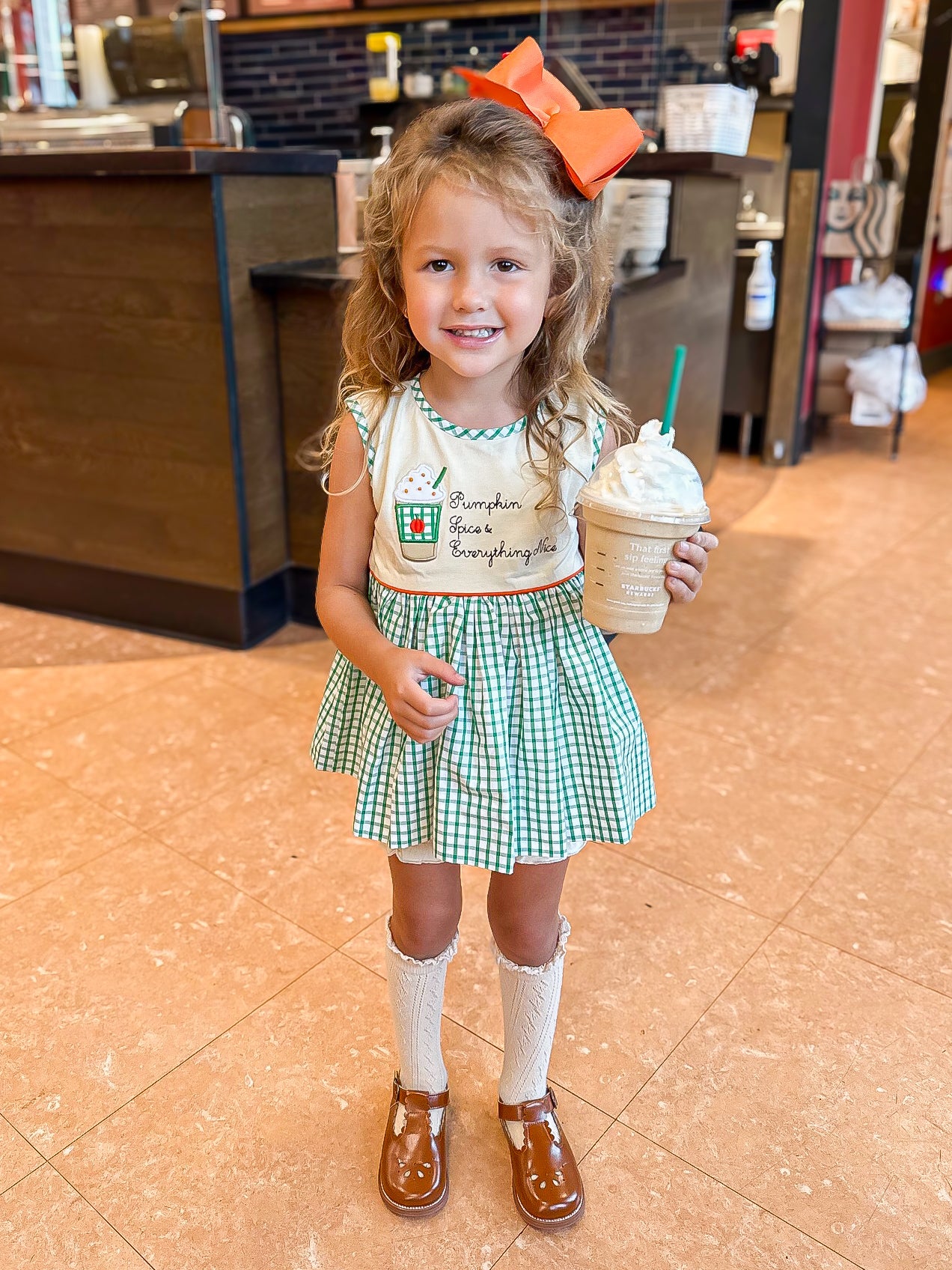 RTS - Pumpkin Spice Girl Diaper Set