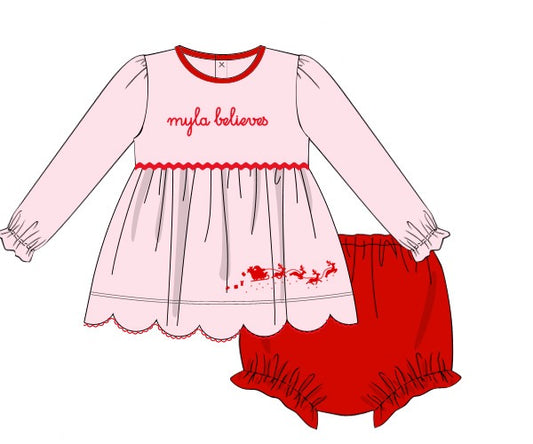 RTS - I Believe Girl Diaper Set - NO MONOGRAM