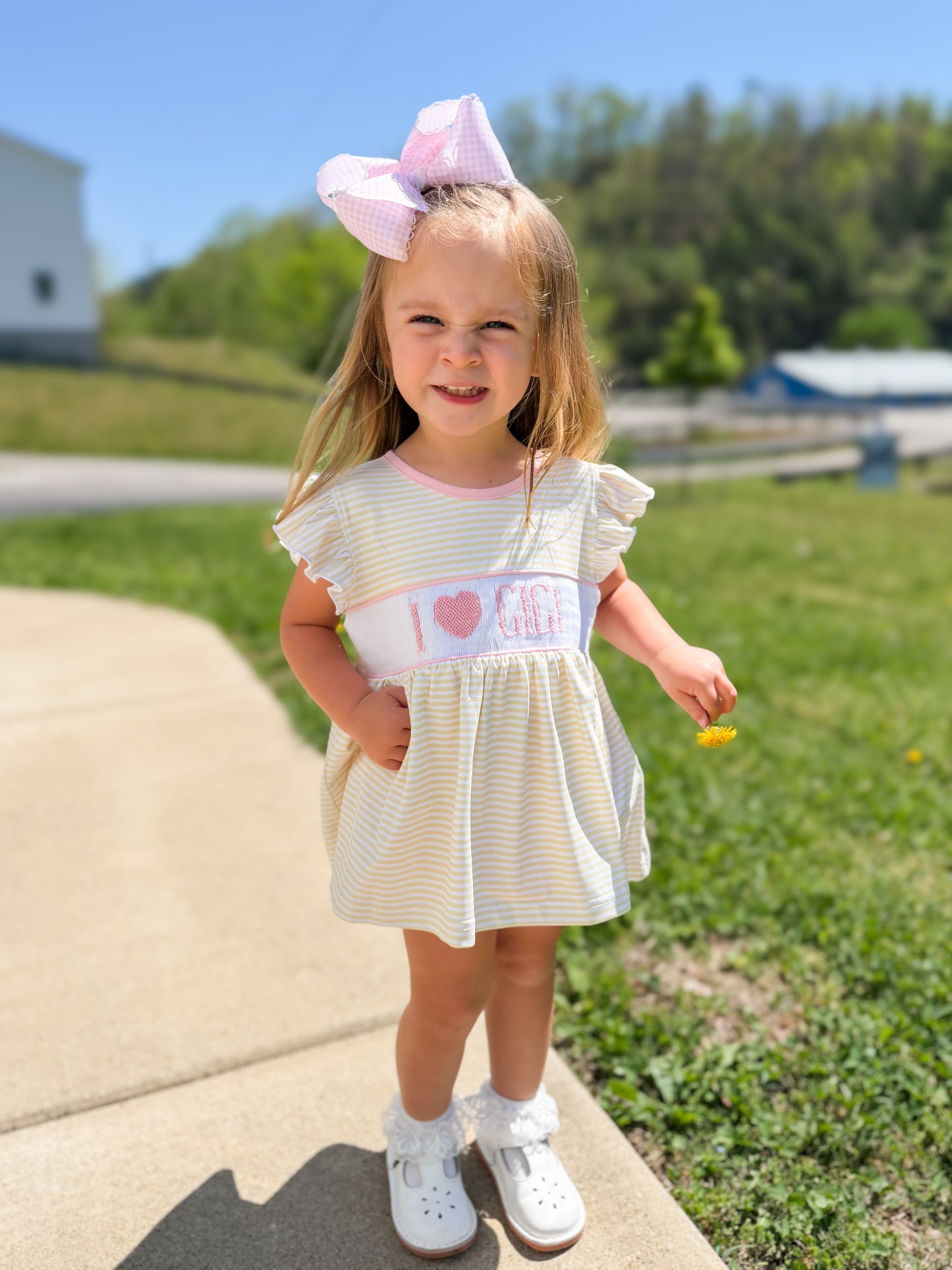 RTS - Summer Name Smocks Girl Diaper Set “MAMA’S GIRL”