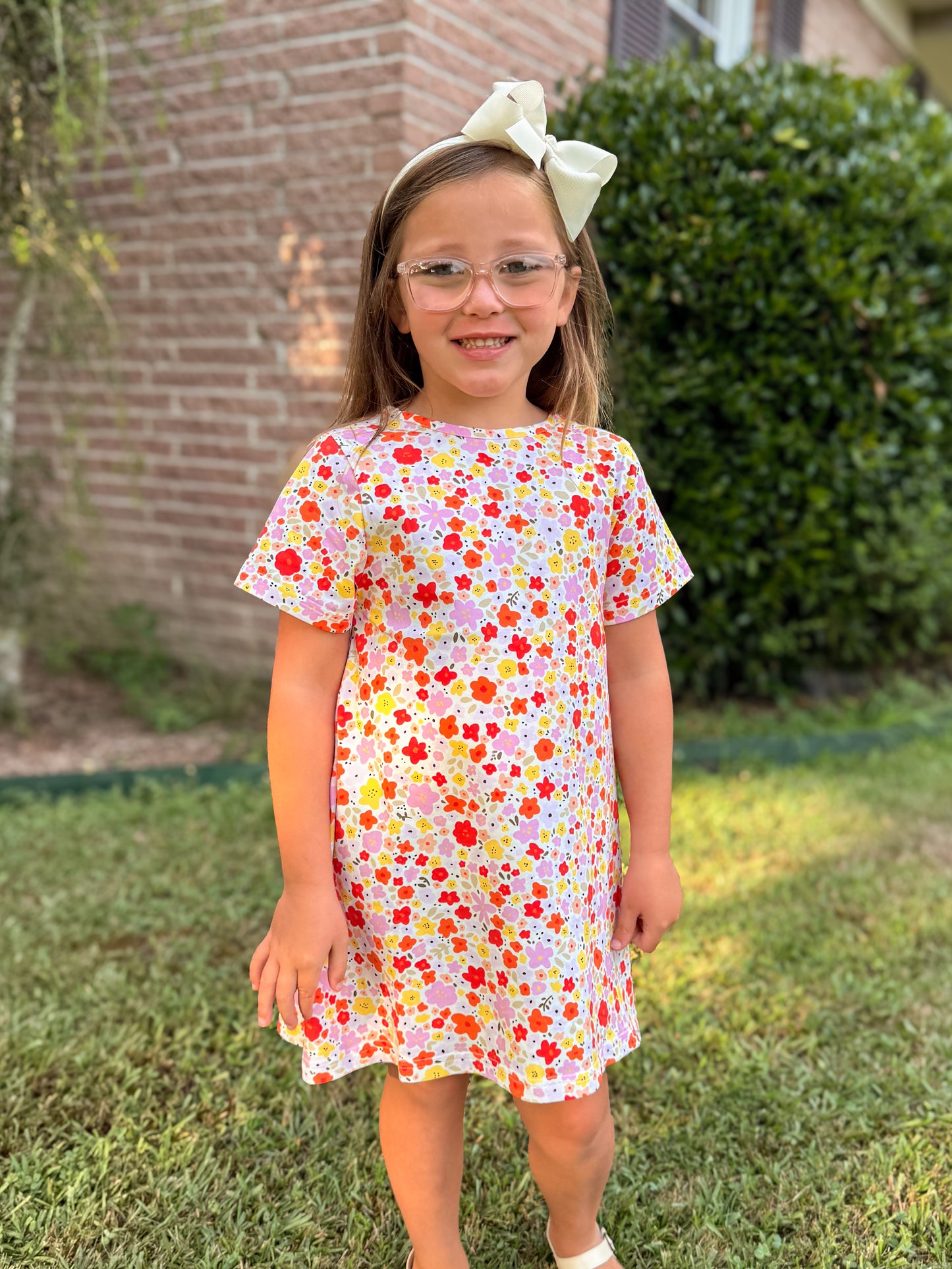RTS - SUMMER PT 2 - Sherbert Floral Girl Dress