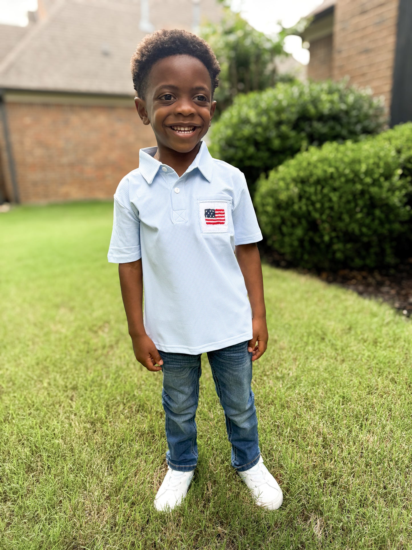 RTS - Grand Ole Flag Boy Polo