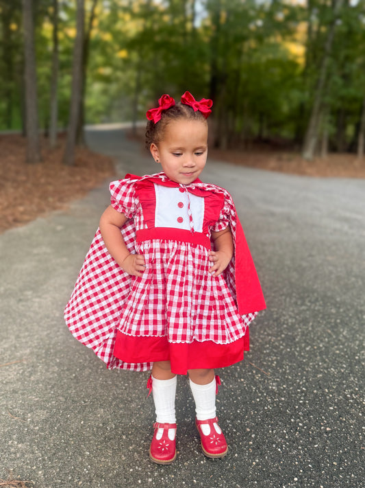 RTS - HALLOWEEN & TURKEYS - HALLOWEEN COSTUMES - Little Red Riding Hood Girl Dress & Cape