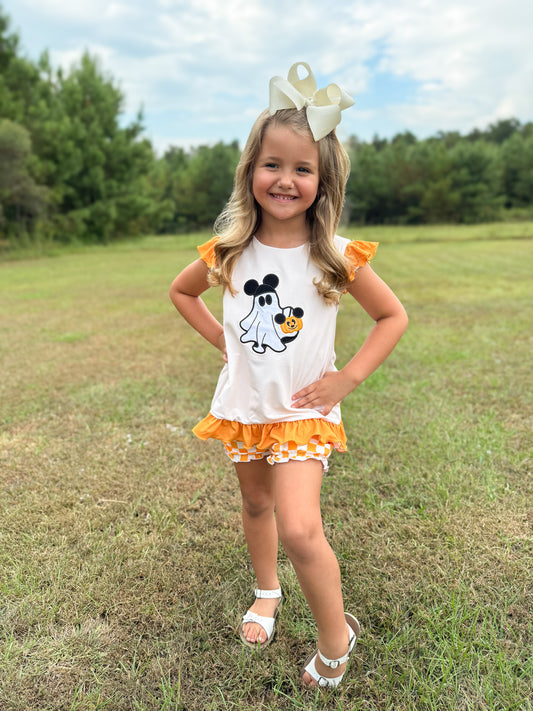 RTS - Oh BOO-dles Girl Bubble Short Set