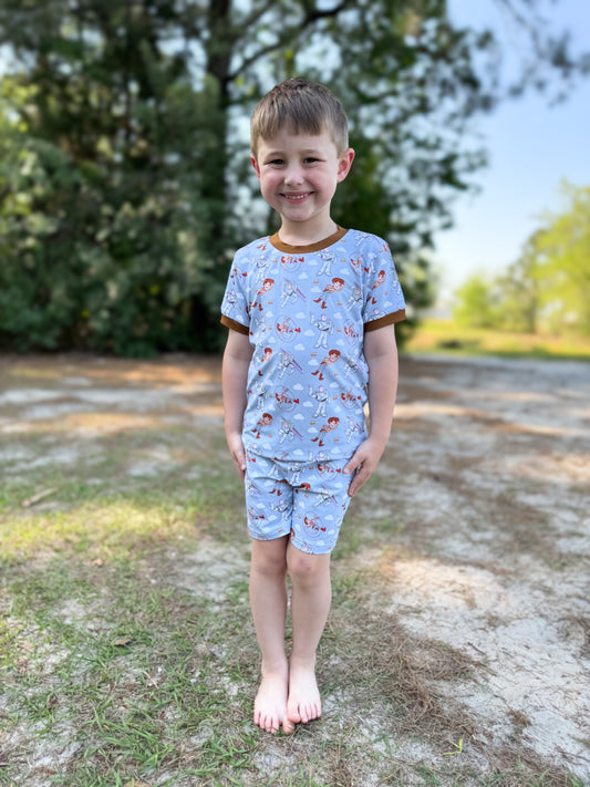 RTS - Spring 2 Boys Only - Round Em Up PJs Boy 2pc Set