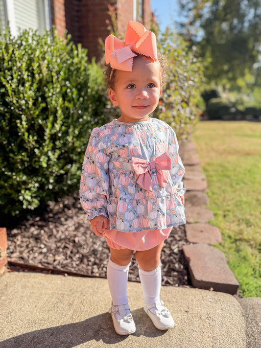 RTS - PUMPKINS & HALLOWEEN - Pumpkins & Halloween Girls Only - Piper’s Pastel Pumpkins Girl Diaper Set