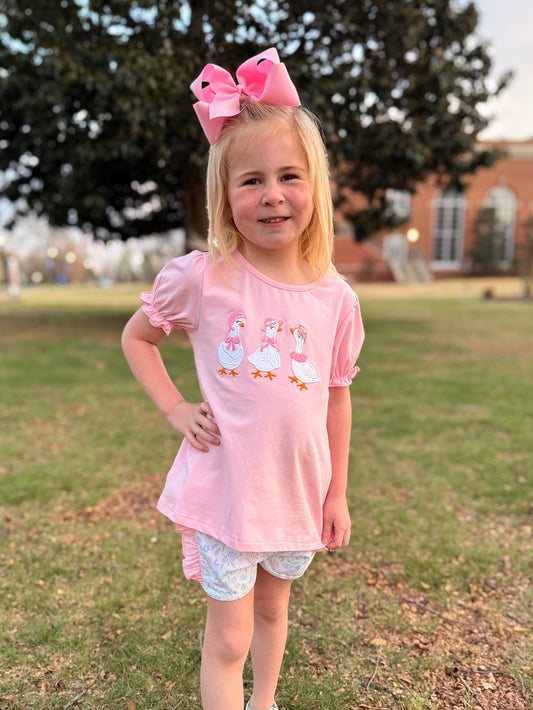 RTS - Spring 1 Girls Only - Goosey Girl Shortie Set