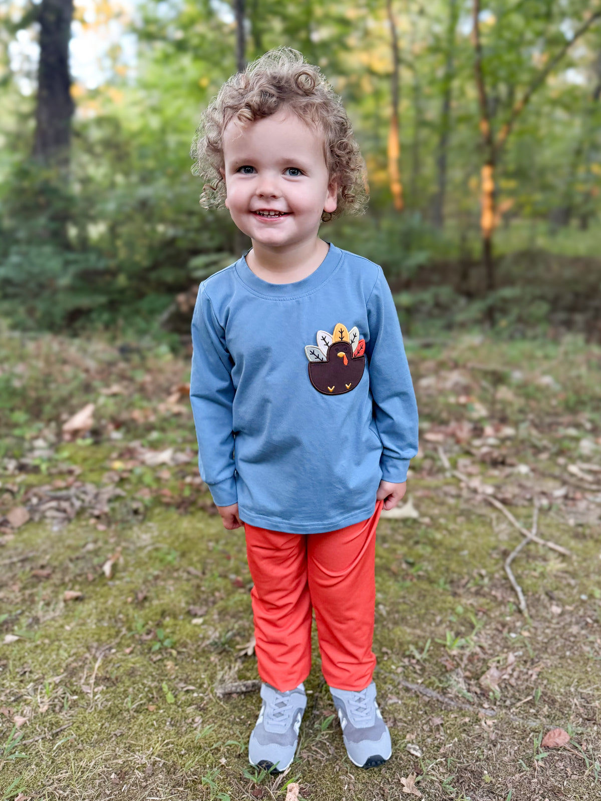 RTS - HALLOWEEN & TURKEYS - Turkey Pockets Boy Jogger Set