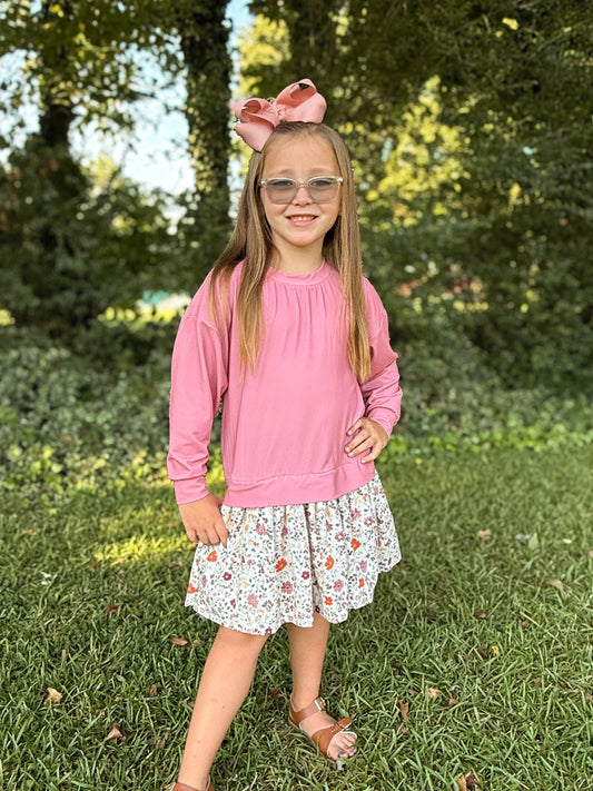 RTS - AUTUMN BASICS - Autumn Basics Girls Only - Petals & Bows Girl Dress