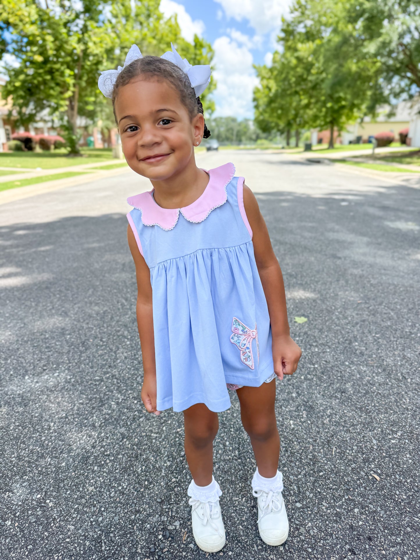 RTS - Summer 2 Girls Only - Blaire’s Bow Girl Diaper Set