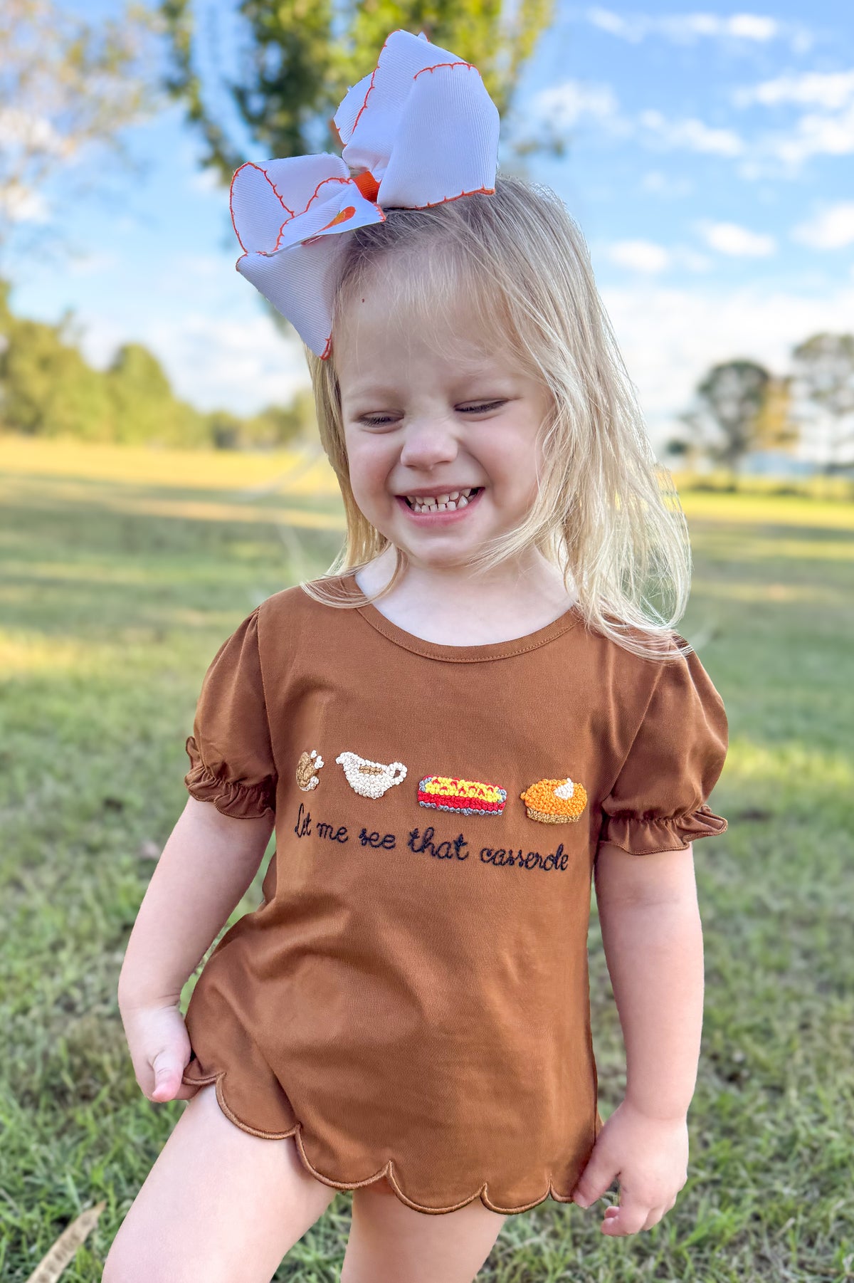 RTS - HALLOWEEN & TURKEYS - SHIRT ONLY - Pass the Sides Girl Shirt