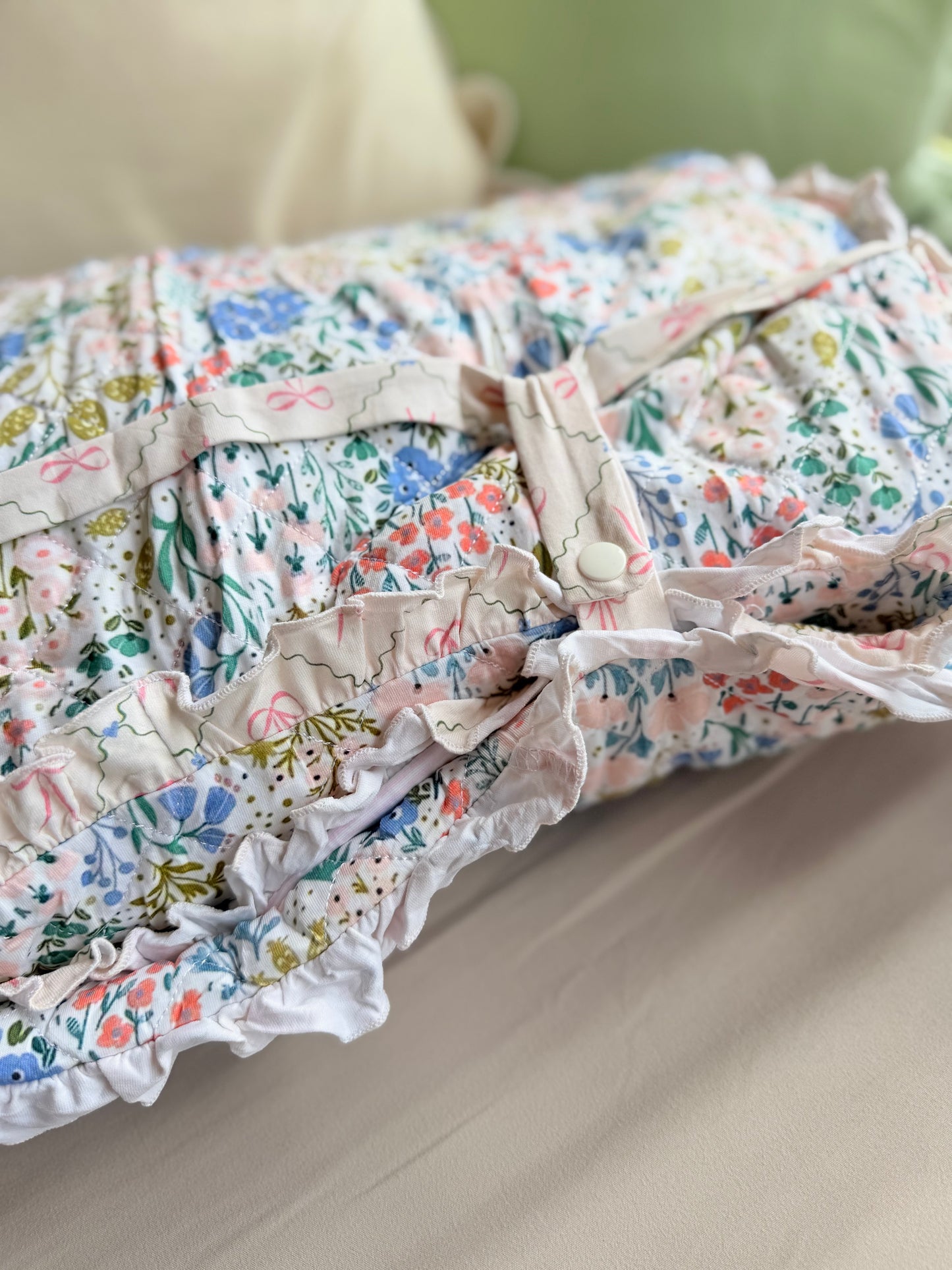 RTS - SUMMER PT 2 - Tea Room Floral & Bows Nap Mat