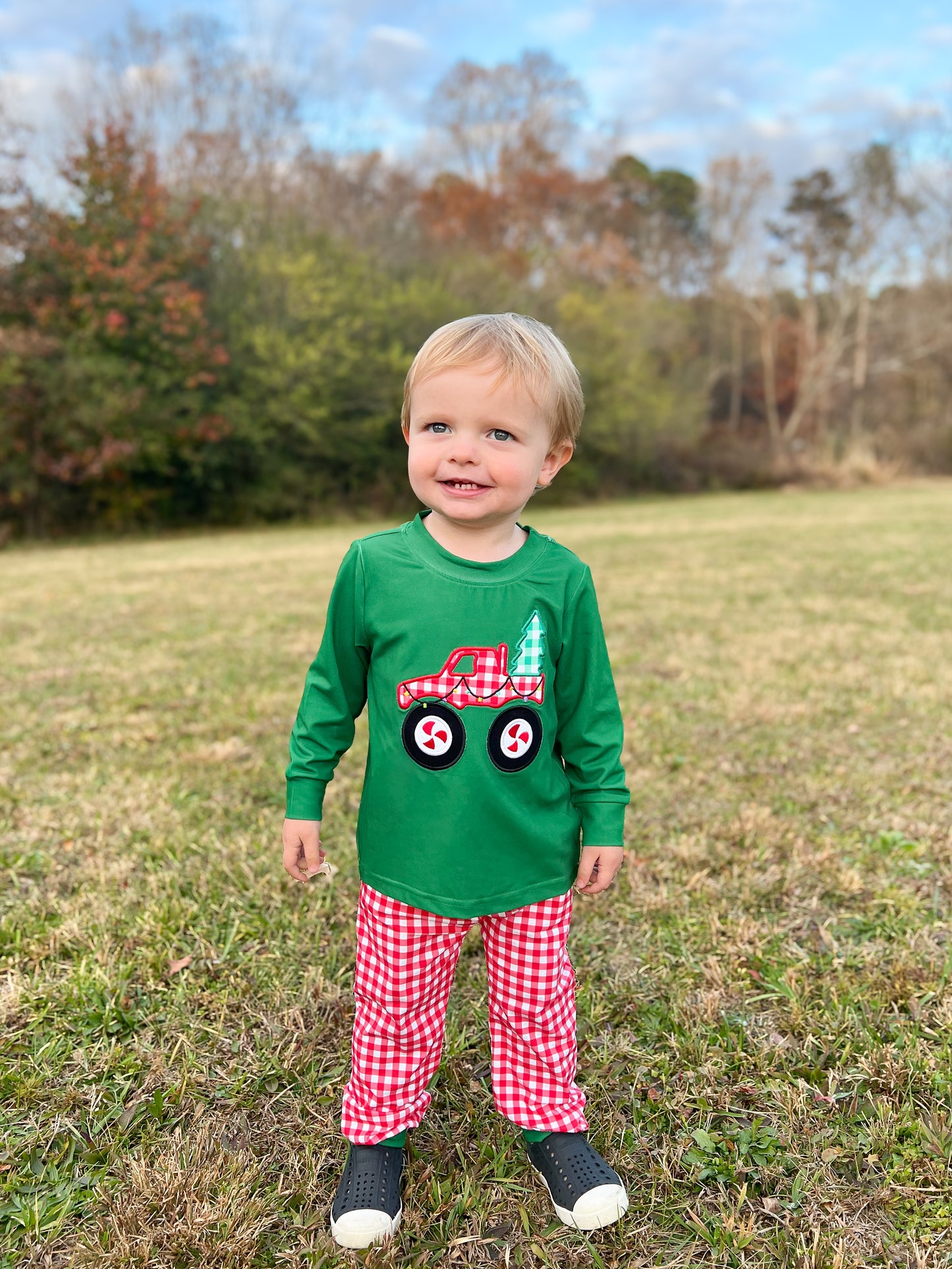 RTS - Christmas Boys Only - Merry Monster Truck Boy Jogger Set