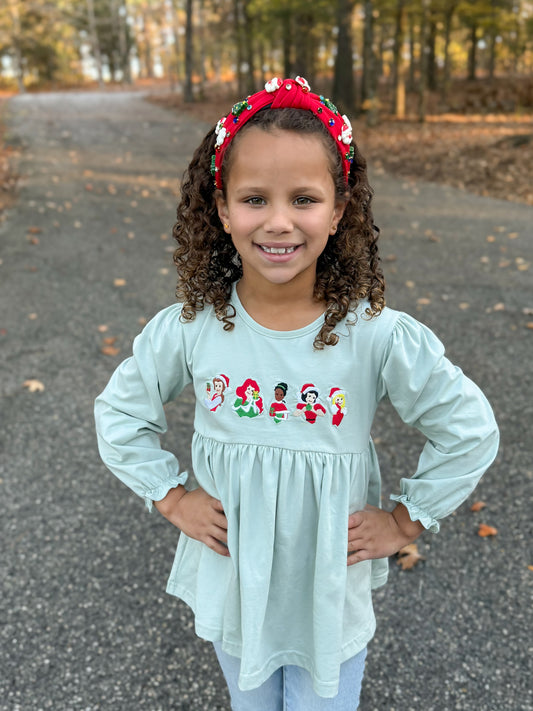 RTS - Christmas Shirt Only - Christmas Princesses Girl Shirt