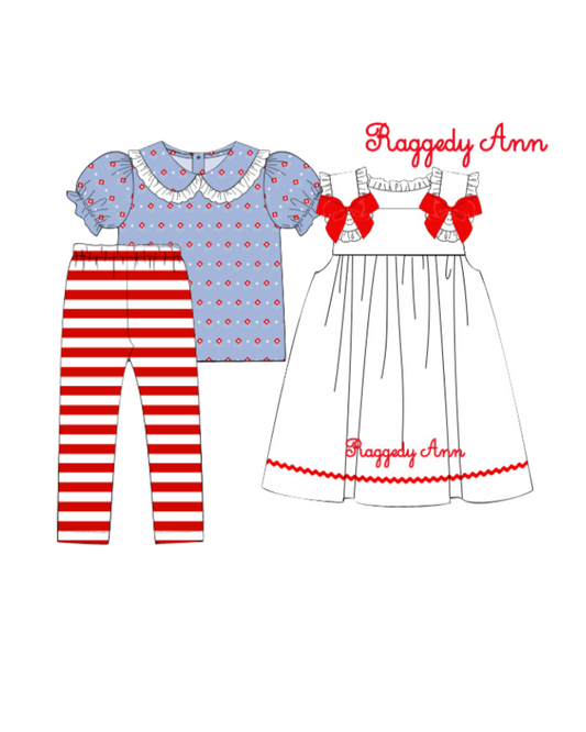 RTS - Halloween Costumes - Girl Rag Doll Dress & Leggings