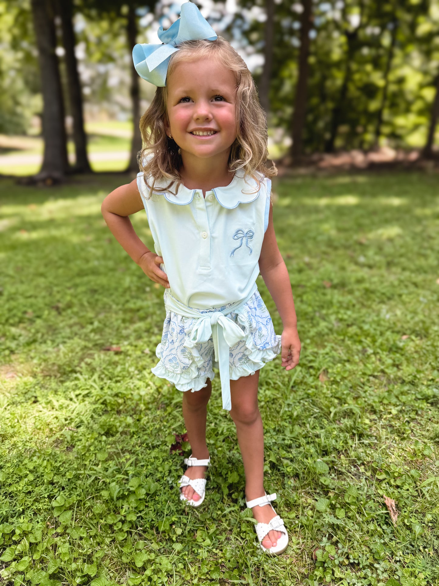 RTS - Bouquets & Bows Girl Short Set
