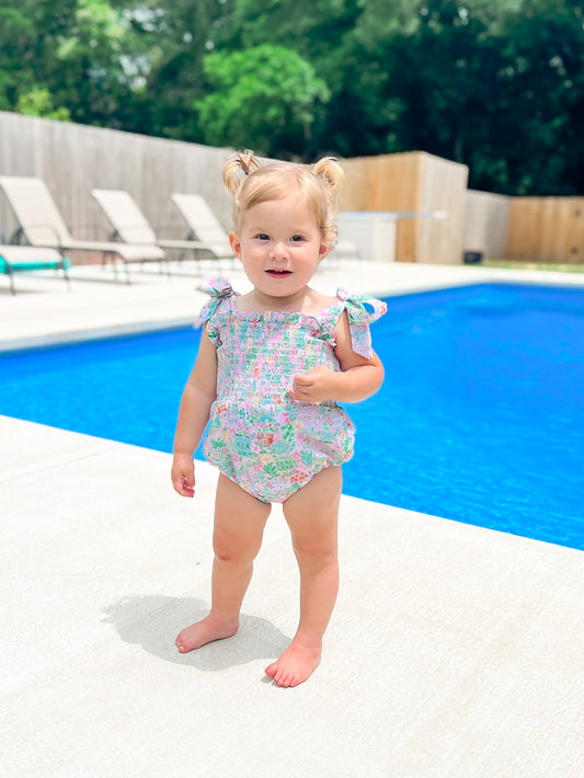 RTS - Preppy Gator Swim Girl 1 PC
