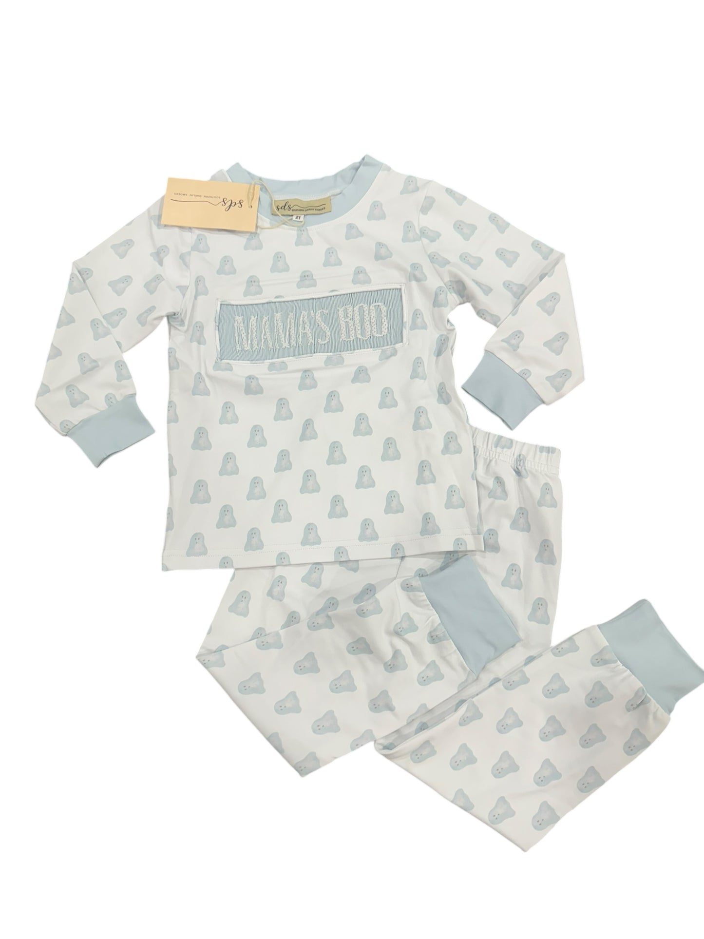 Pink/Blue Ghosts Boy 2PC PJS