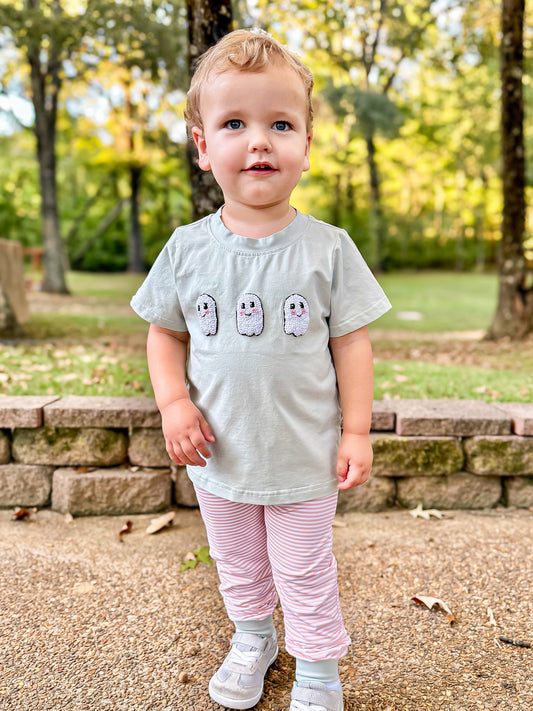 RTS - French Knot Ghosts Boy Jogger Set