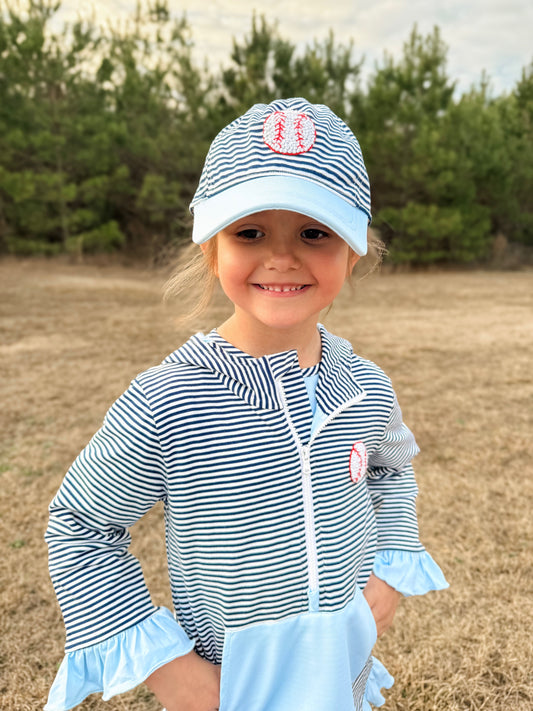 RTS - French Knot Baseballs Girl Hat