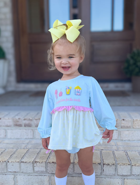 RTS - AUTUMN BASICS - Pastel Fair Snacks Girl Diaper Set