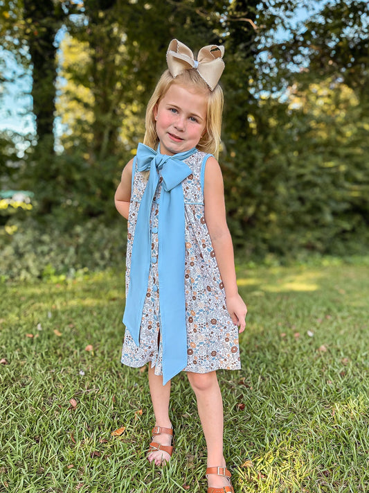 RTS - AUTUMN BASICS - Timeless Teal Girl Dress