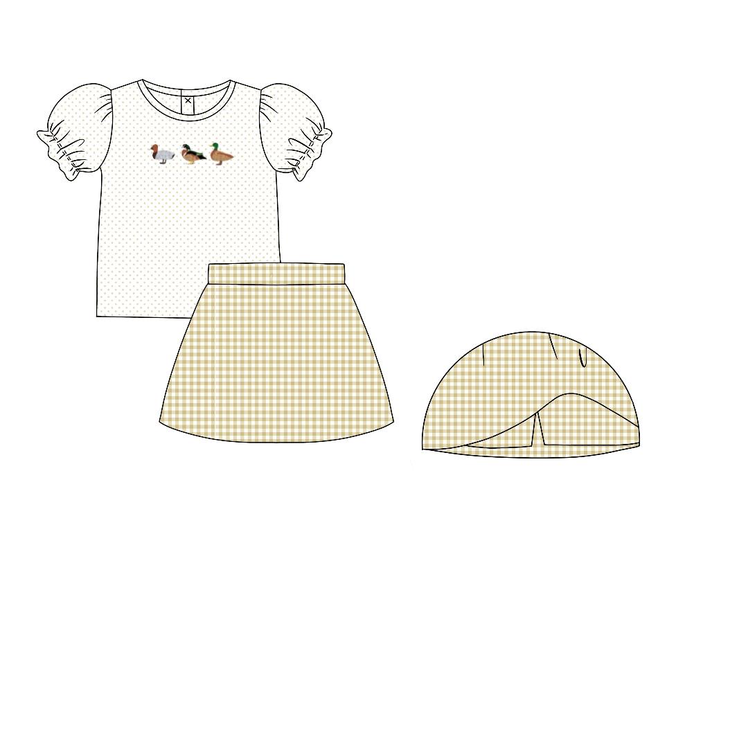 RTS - Fall Ducks Girl Skort Set
