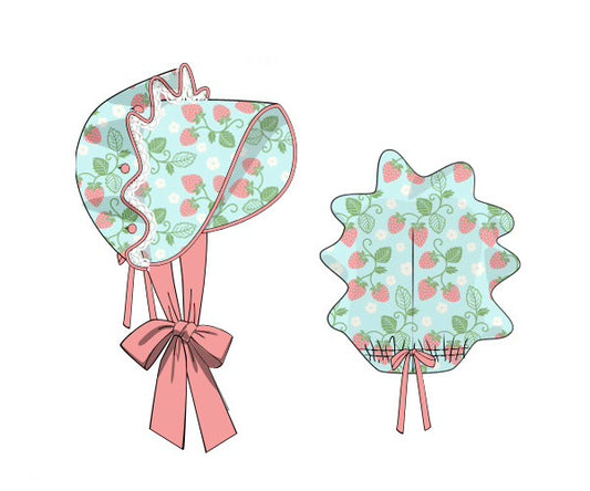 PREORDER 62: SUMMER PT 1 - Berry Sweet Summer Girl Bonnet