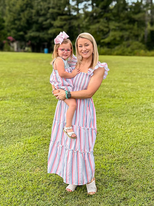 RTS - Summer Stripes Mom Dress
