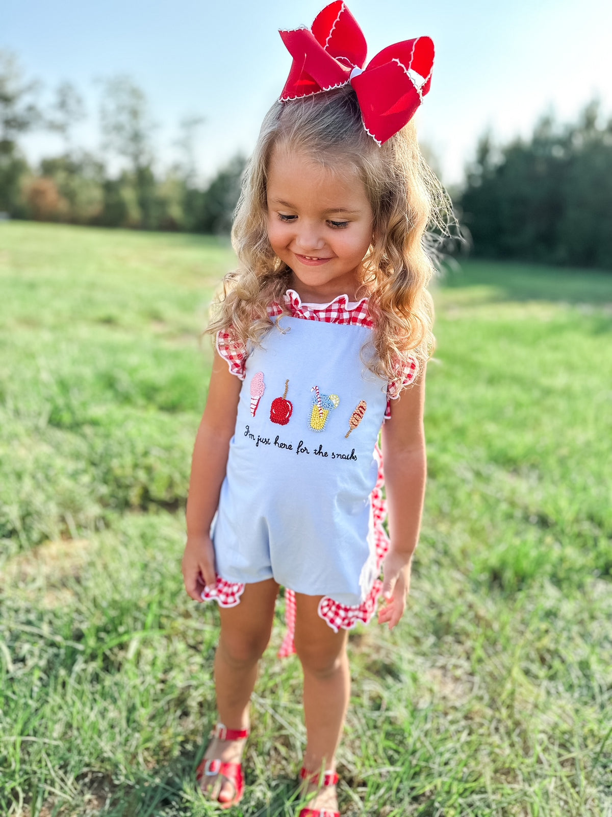 RTS - AUTUMN BASICS - Fair Snacks Girl Sunsuit