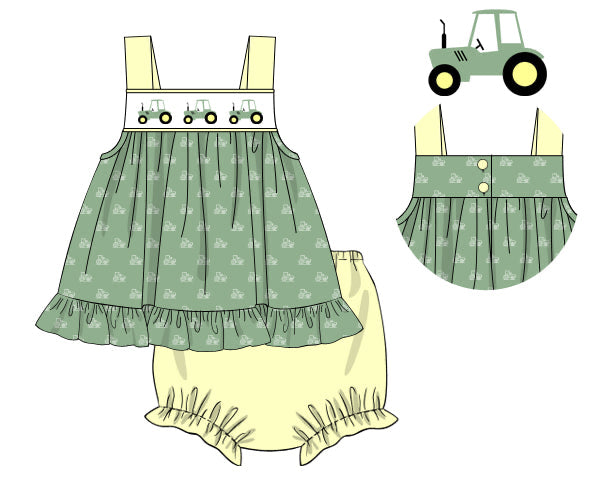 PREORDER 49: SUMMER PT 2 - Out To The Pasture Girl Diaper Set