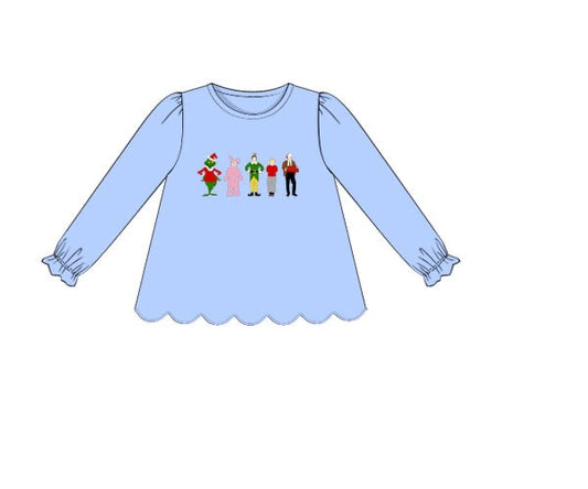 PREORDER 56: CHRISTMAS 2 - Christmas 2 Shirt Only - Christmas Character Favorites Girl Shirt