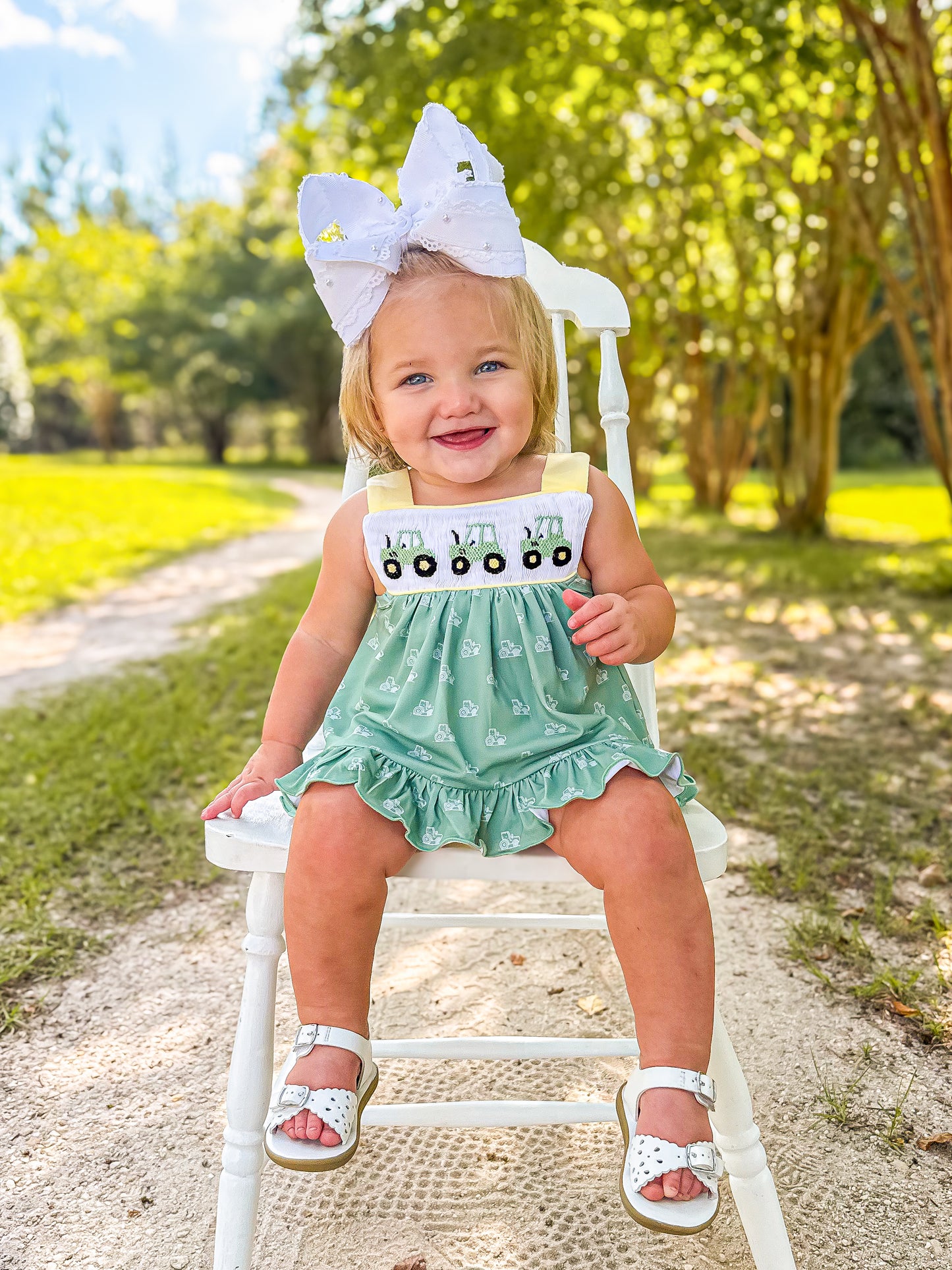 RTS - Out to the Pasture Girl Diaper Set