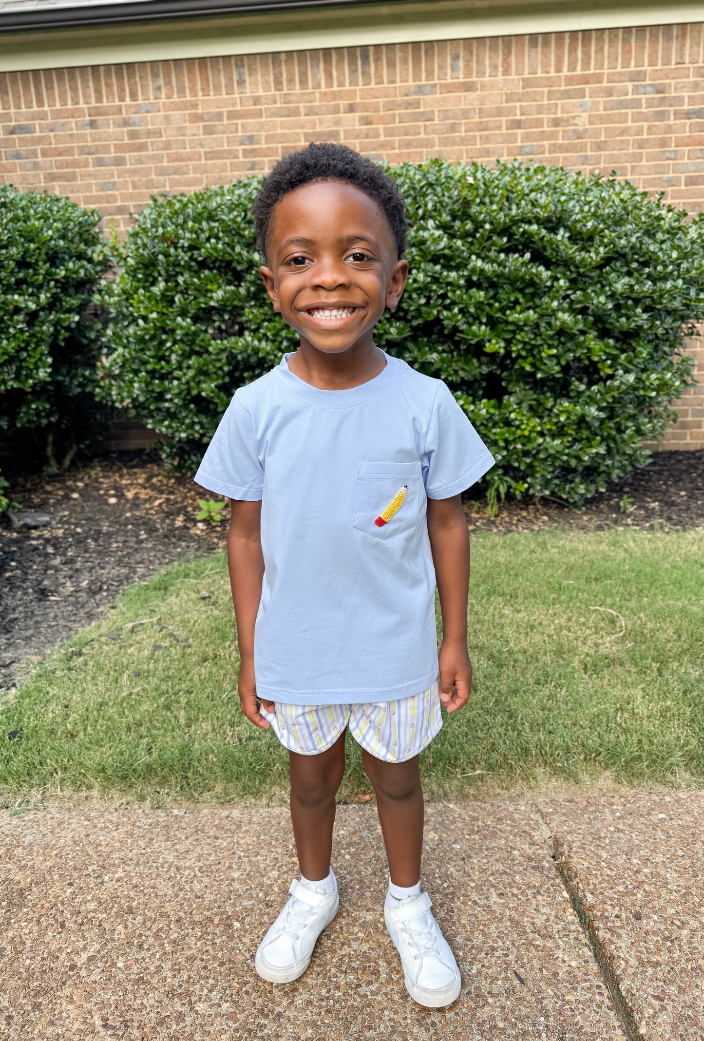 RTS - Preppy Pencils Boy Shortie Set
