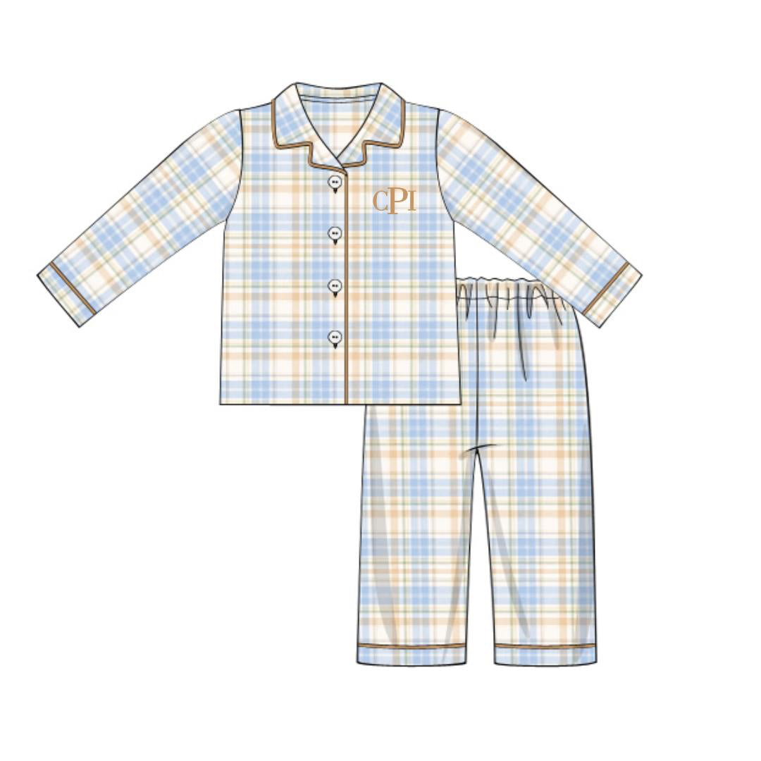 RTS - AUTUMN BASICS - Blue Bell Autumn Boy 2pc Loungewear