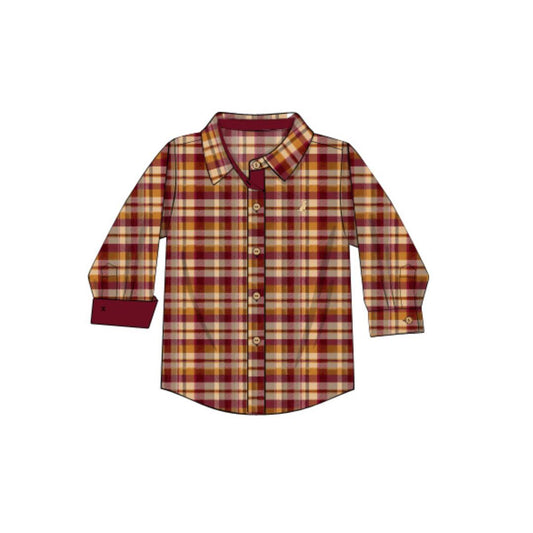 RTS - AUTUMN BASICS - Juliana’s Fall Floral Boy Button Down