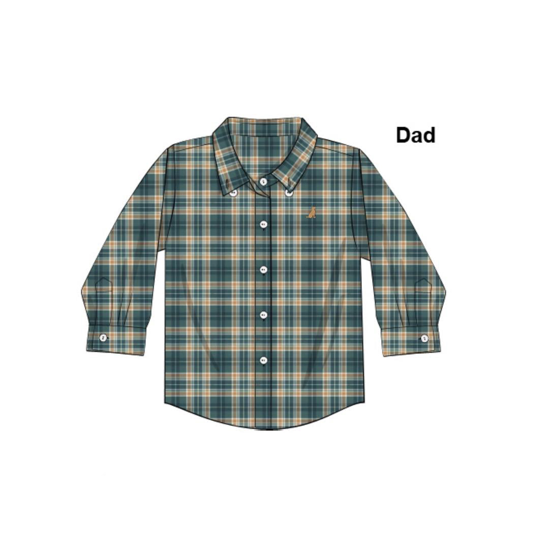 RTS - AUTUMN BASICS - Autumn Woodland Dad Button Down