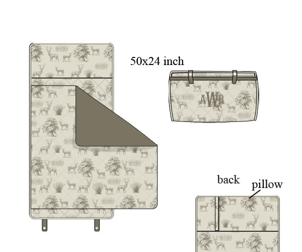 PREORDER 49: SUMMER PT 2 - Deer Toile Nap Mat