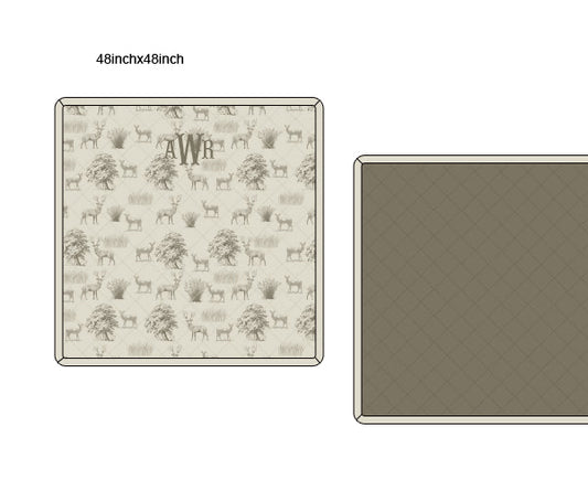 PREORDER 49: SUMMER PT 2 - Deer Toile Blanket
