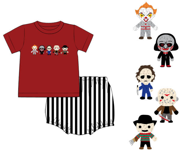 RTS - PUMPKINS & HALLOWEEN - FK Scary Squad Boy Diaper Set