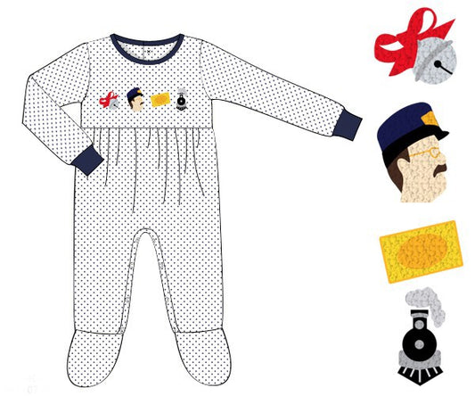 PREORDER 55: CHRISTMAS 1 - All Aboard Loungewear Boy 1pc
