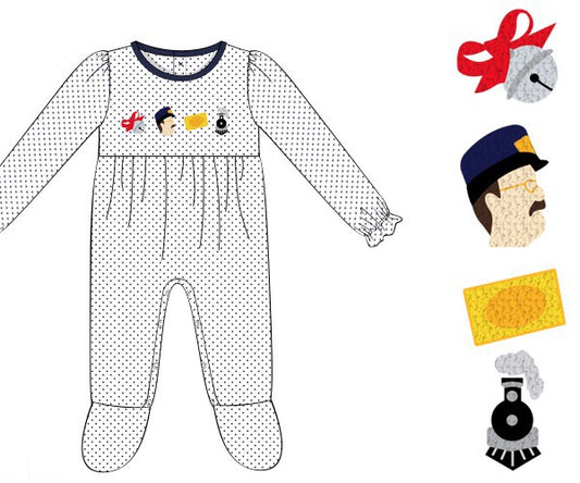 PREORDER 55: CHRISTMAS 1 - All Aboard Loungewear Girl 1pc