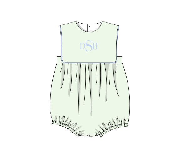 RTS - Bouquets & Bows Boy Bubble - NO MONOGRAM